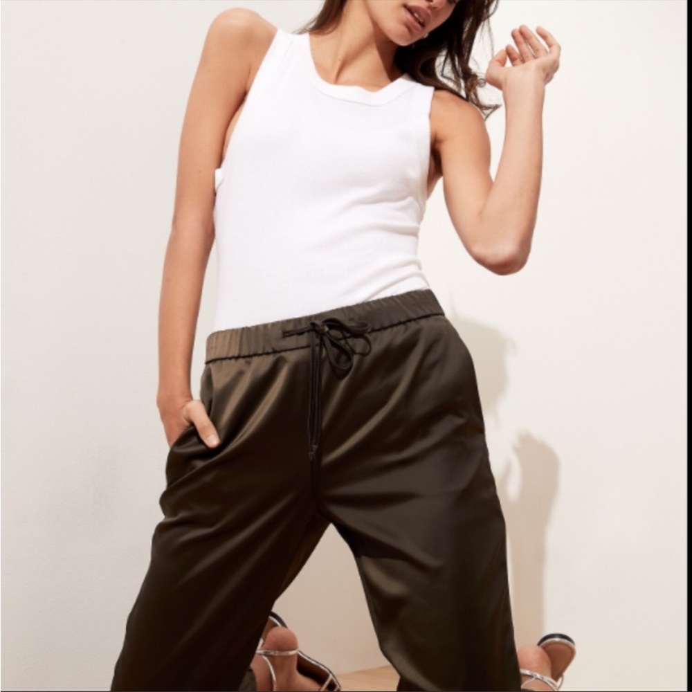 Banana Republic Satin Drawstring Pull-on Jogger Pant